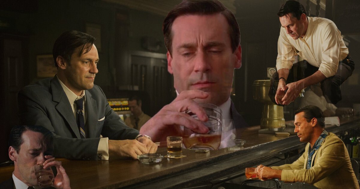 Don Draper drinking