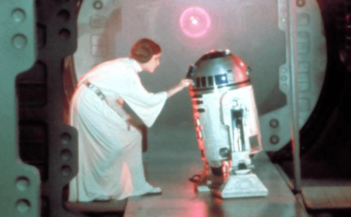 Princess Leia and R2D2 meme