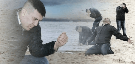 sad guy on beach