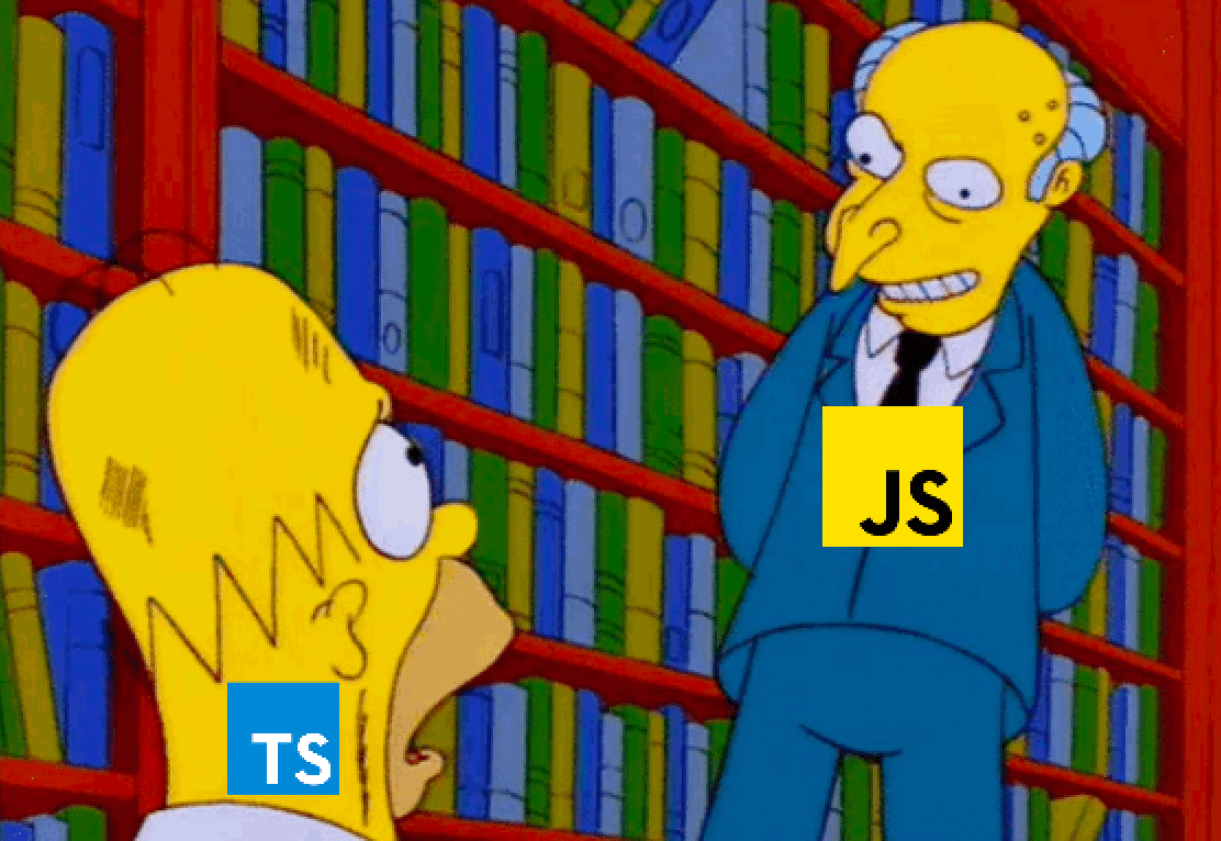 Simpson's TypeScript + React Meme