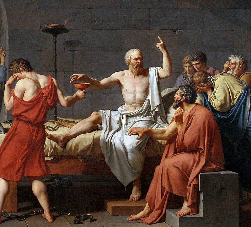 Painting of Socrates speaking